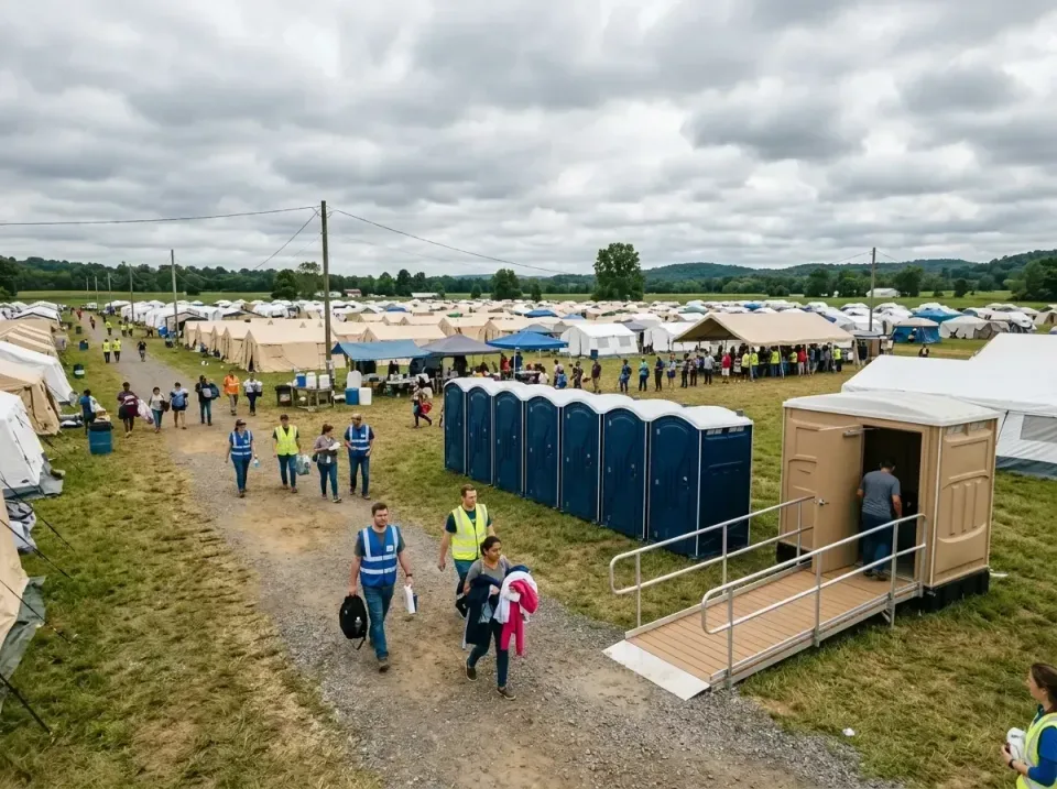 disaster-relief-camp-restrooms-010 — frequently asked questions, Dumpster & Portable Bathrooms Rental in Battlefield, MO